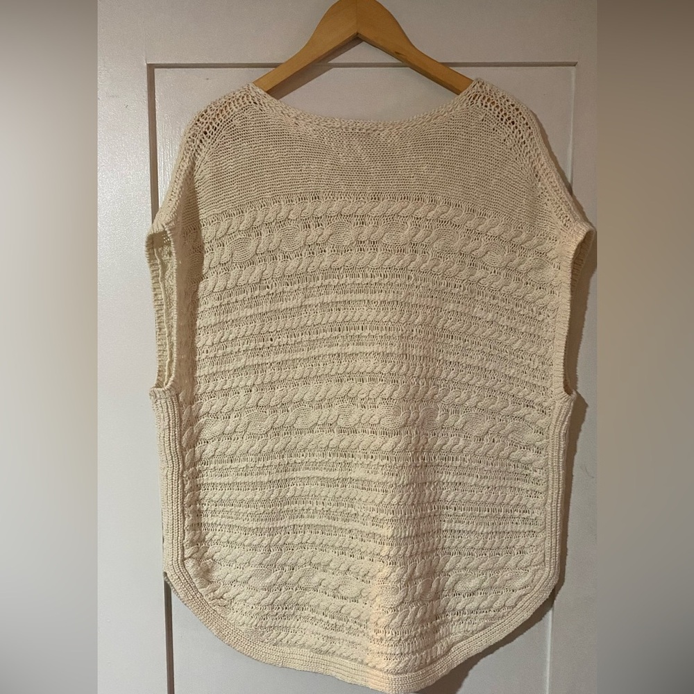 Women's Cream Cable Knit Sweater